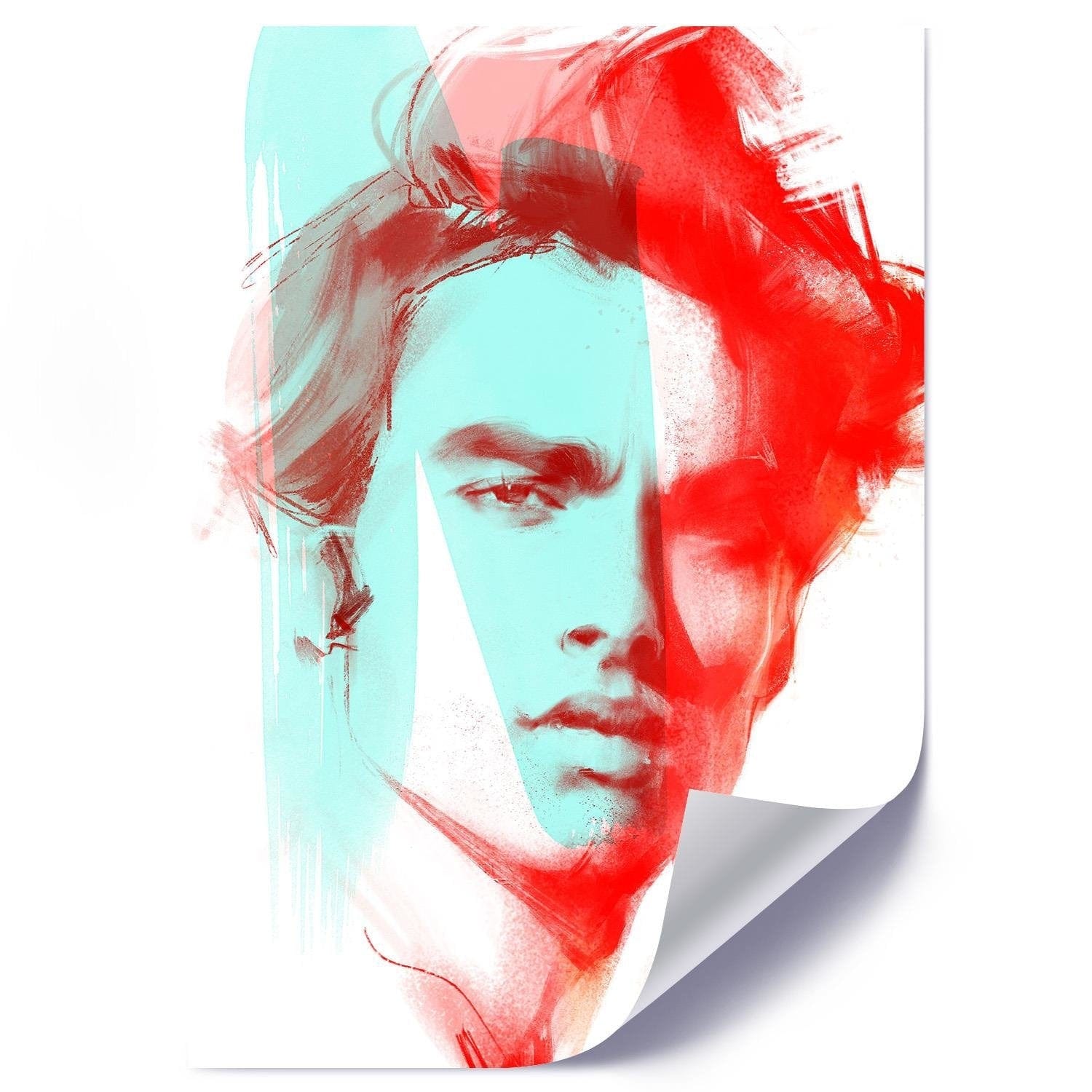 Posteris (plakāts) - Fashion Artwork Red Home Trends DECO