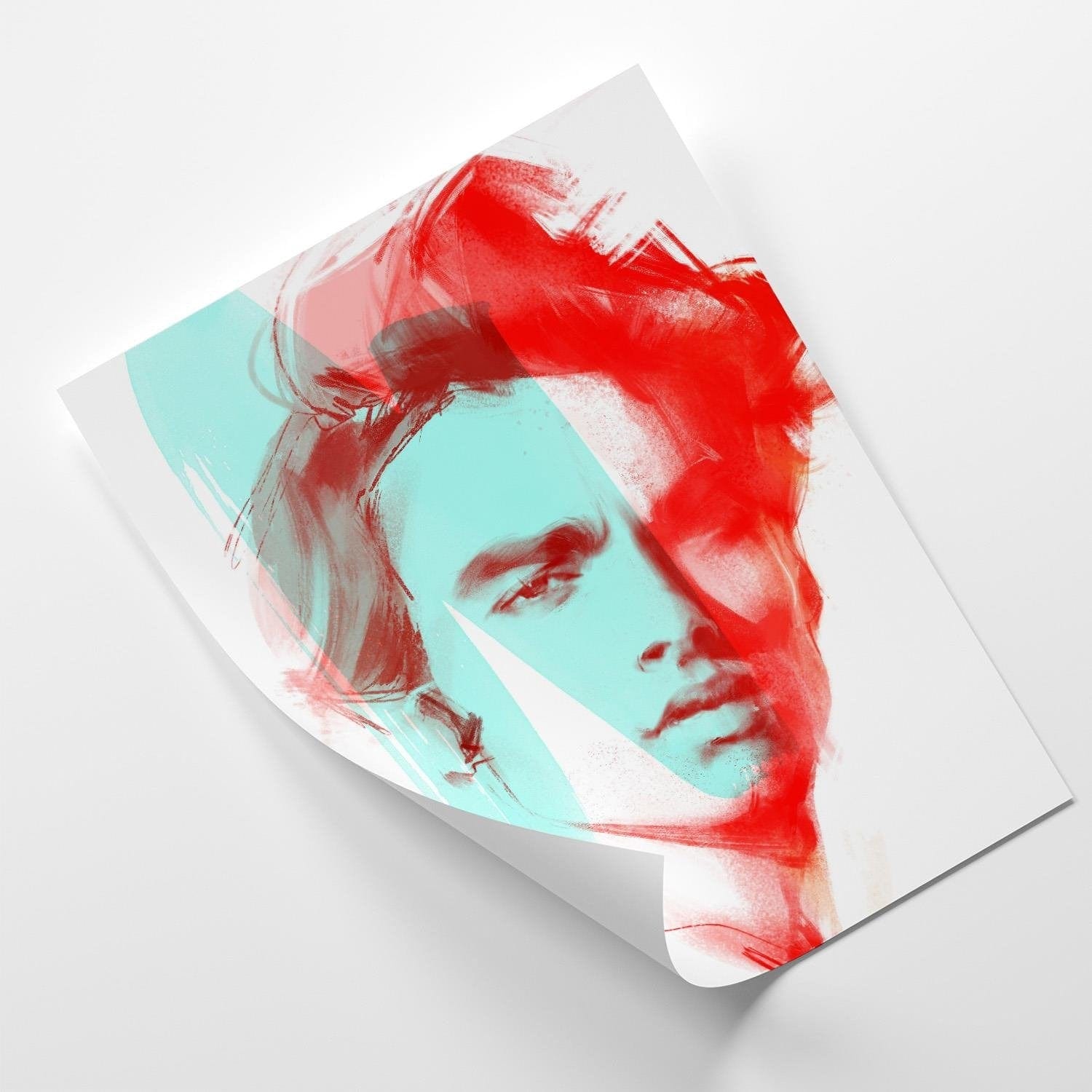 Posteris (plakāts) - Fashion Artwork Red Home Trends DECO