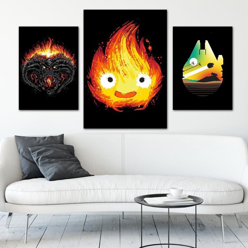 Posteris (plakāts) - Fire Spirit Ghost Red Home Trends DECO