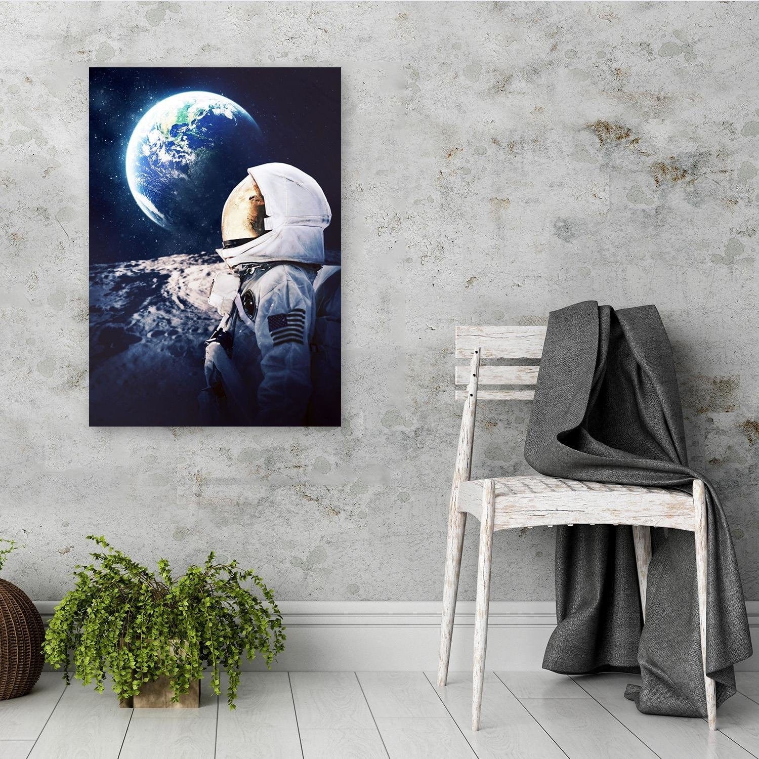 Posteris (plakāts) - Galaxy Art Print Blue Home Trends DECO