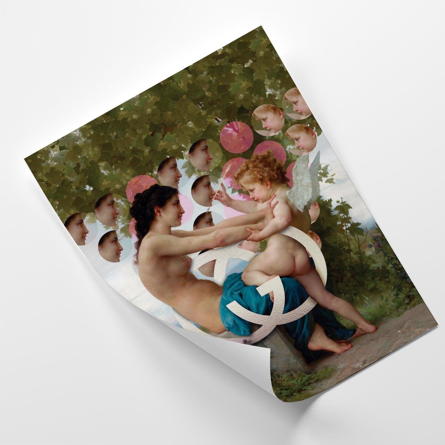 Posteris (plakāts) - Girl And Cupid Home Trends DECO