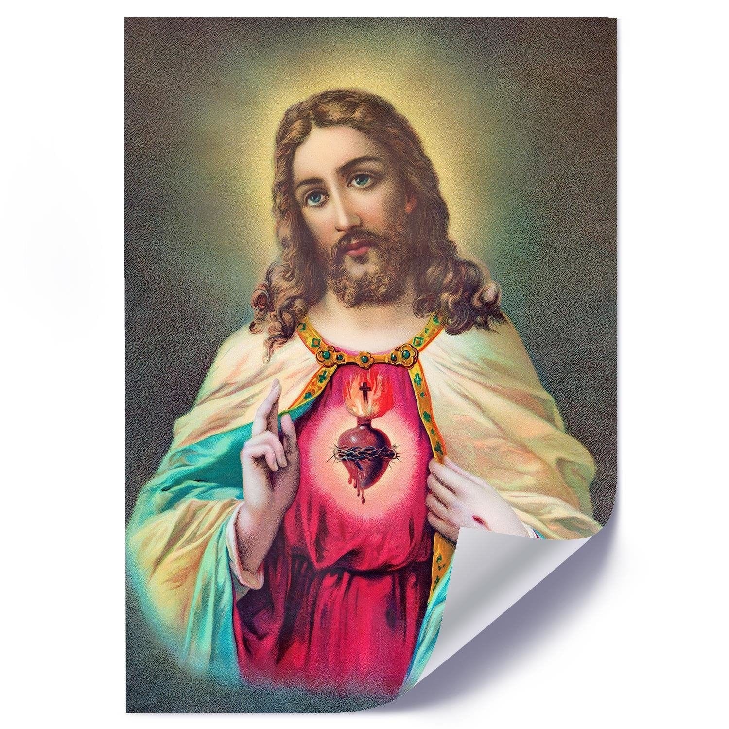 Posteris (plakāts) - Heart Of Jesus Christ Home Trends DECO