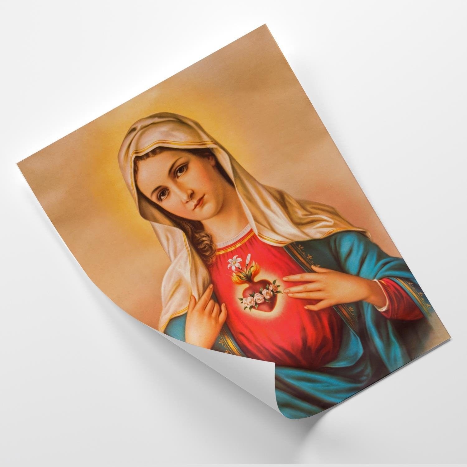 Posteris (plakāts) - Heart Of The Virgin Mary Home Trends DECO