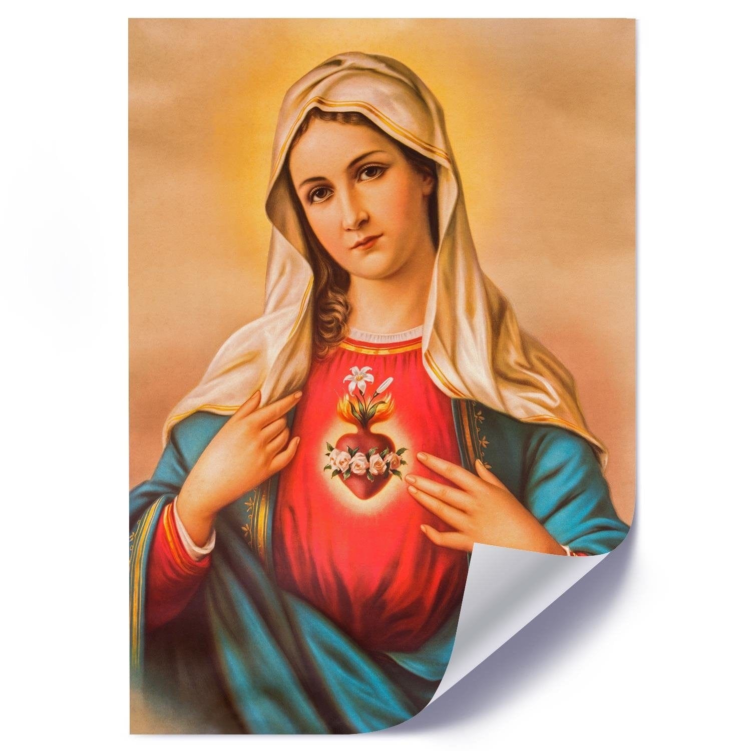 Posteris (plakāts) - Heart Of The Virgin Mary Home Trends DECO