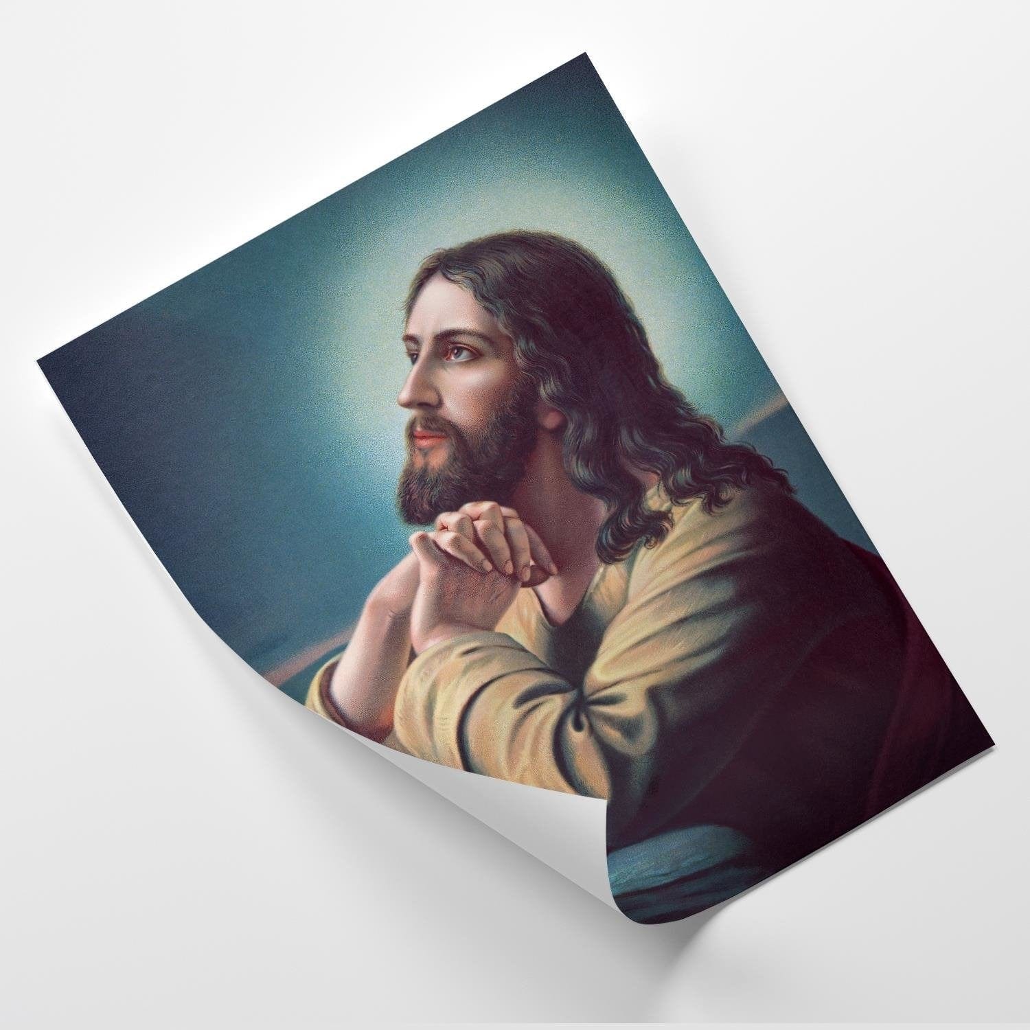 Posteris (plakāts) - Jesus Praying Home Trends DECO