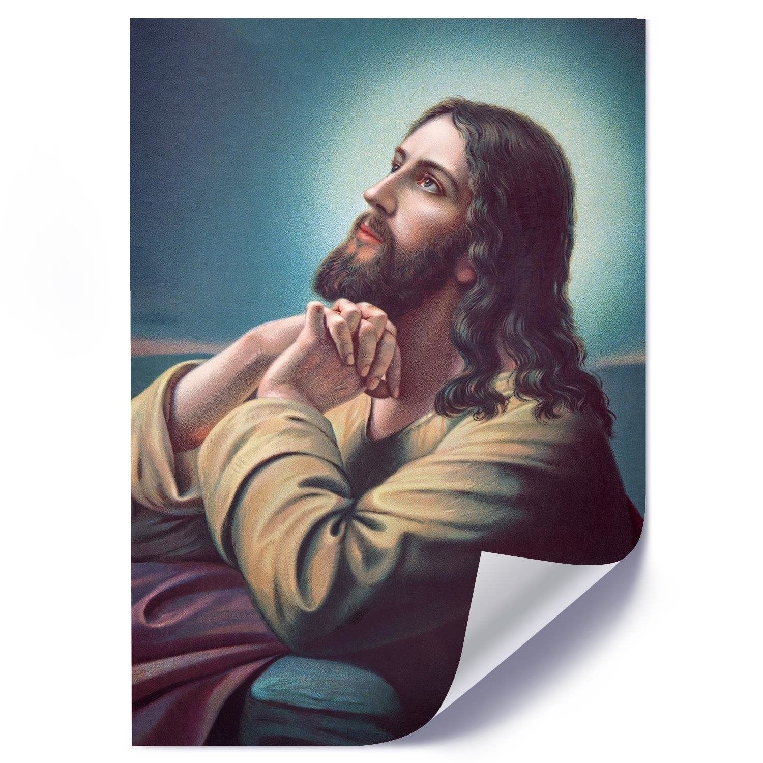Posteris (plakāts) - Jesus Praying Home Trends DECO