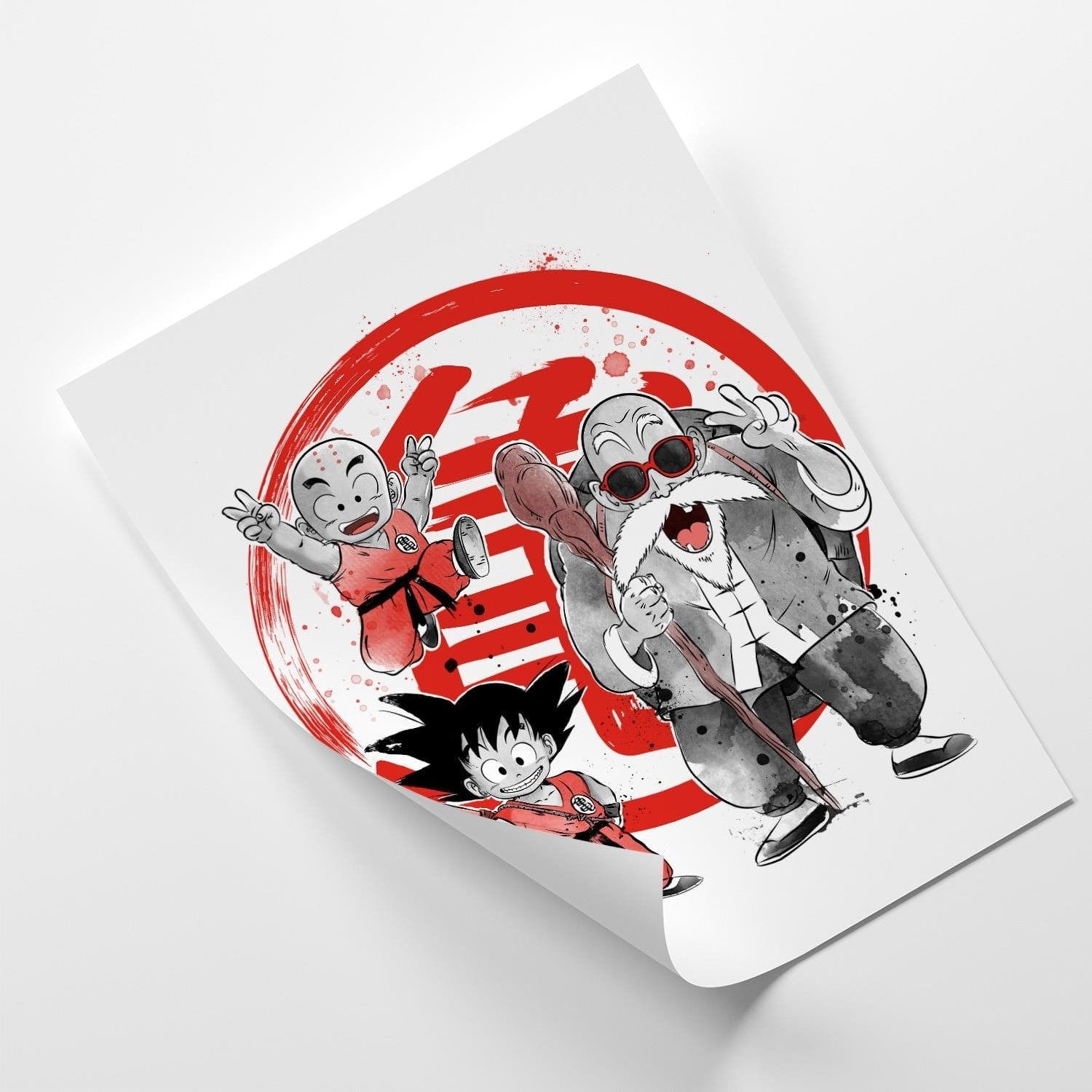 Posteris (plakāts) - Kame School Image Fine Art Red Home Trends DECO