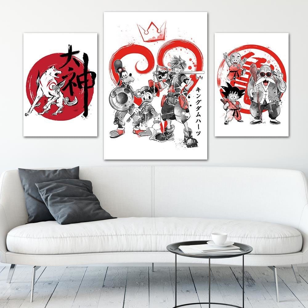 Posteris (plakāts) - Kingdom Japan Art Red Home Trends DECO