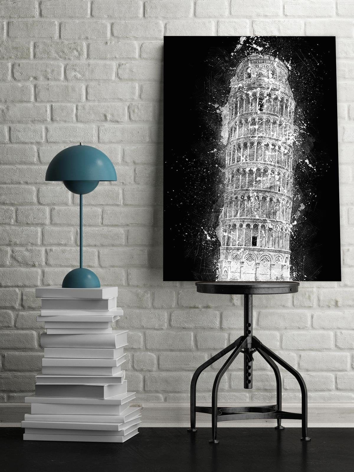 Posteris (plakāts) - Leaning Tower Of Pisa At Night Home Trends DECO