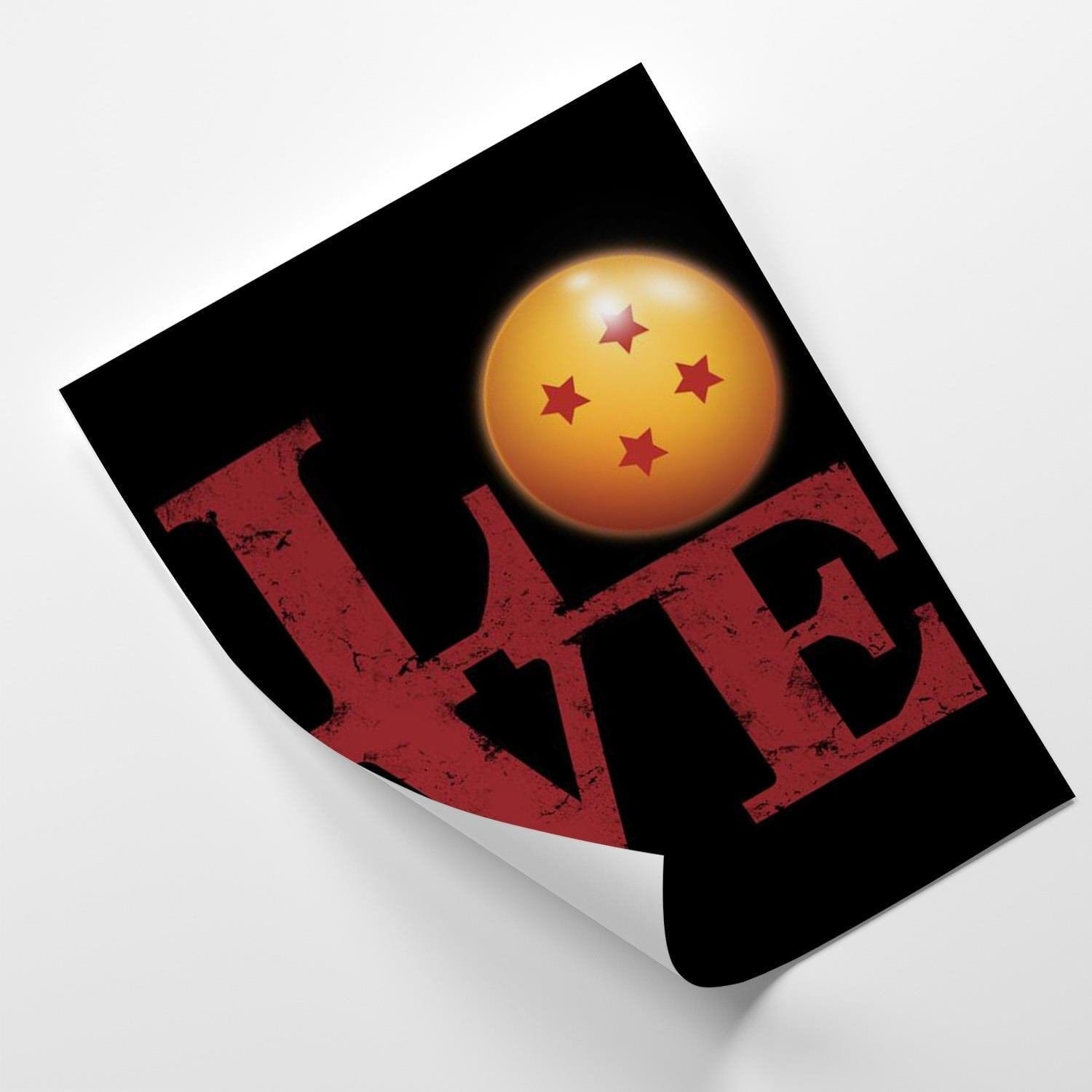 Posteris (plakāts) - Love Inscription Red Home Trends DECO