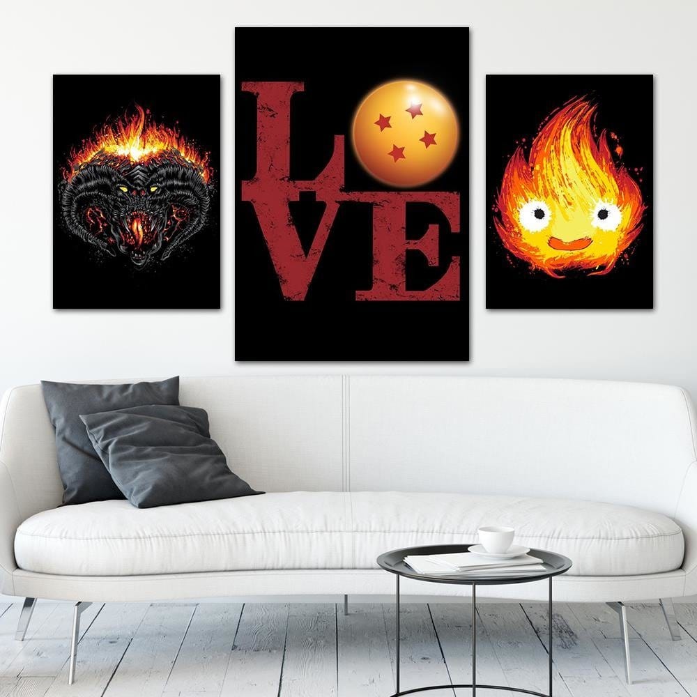 Posteris (plakāts) - Love Inscription Red Home Trends DECO