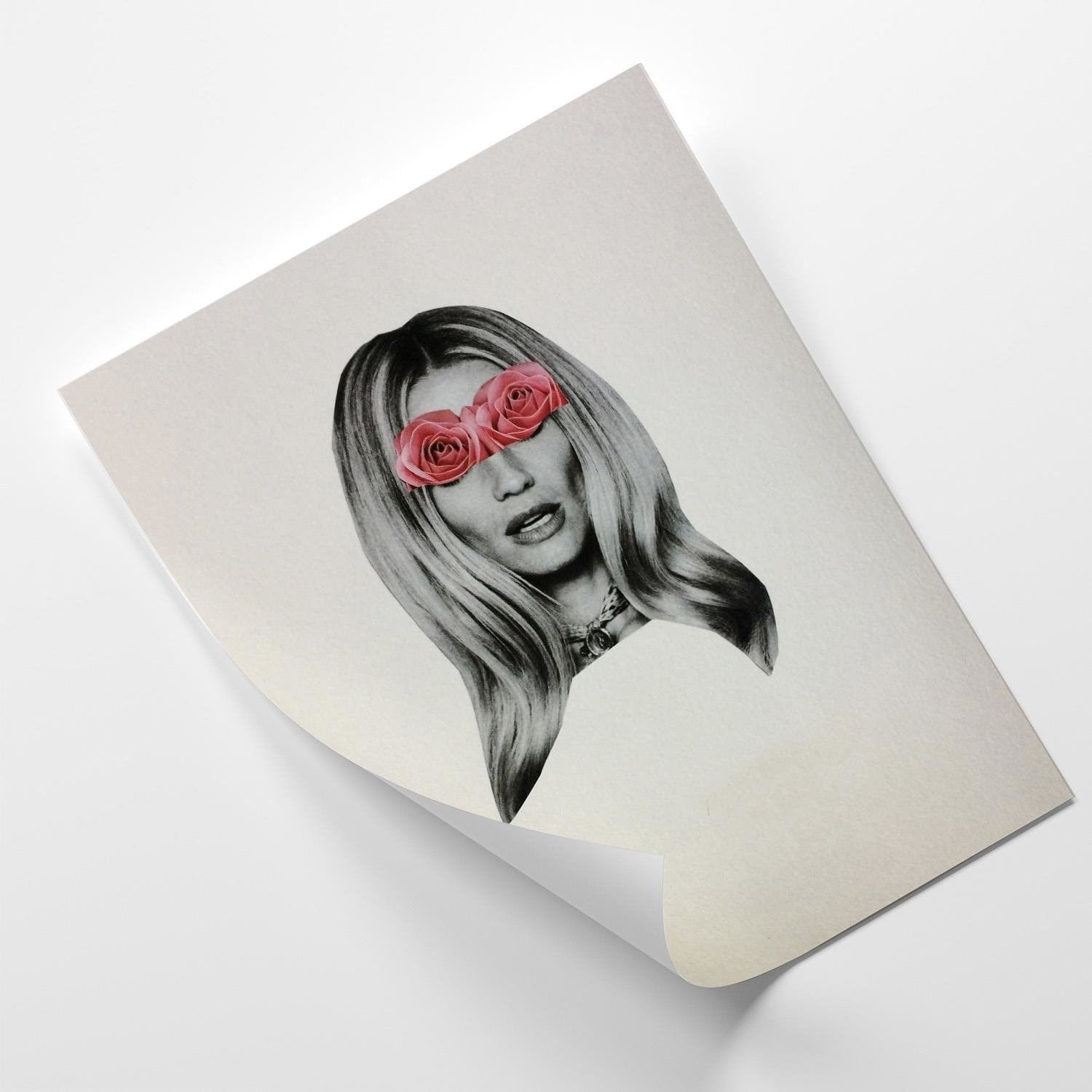 Posteris (plakāts) - Model Face Portrait Home Trends DECO