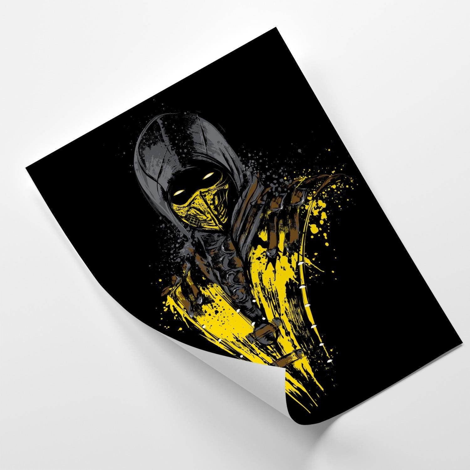 Posteris (plakāts) - Mortal Fire Yellow Home Trends DECO