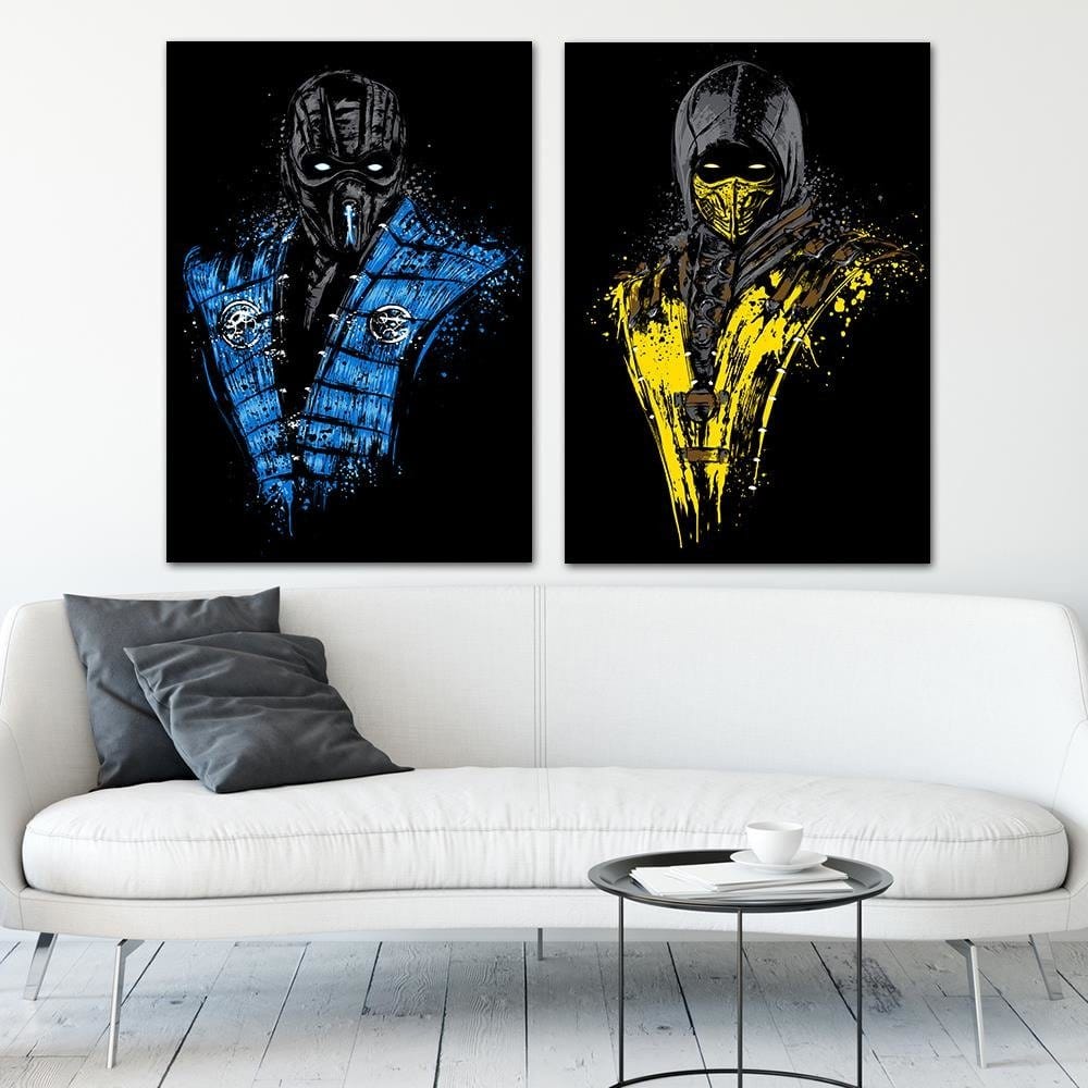 Posteris (plakāts) - Mortal Fire Yellow Home Trends DECO