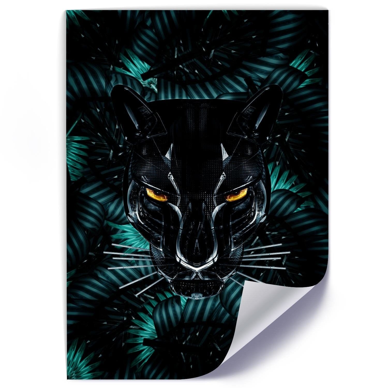Posteris (plakāts) - Panther Modern Black Home Trends DECO
