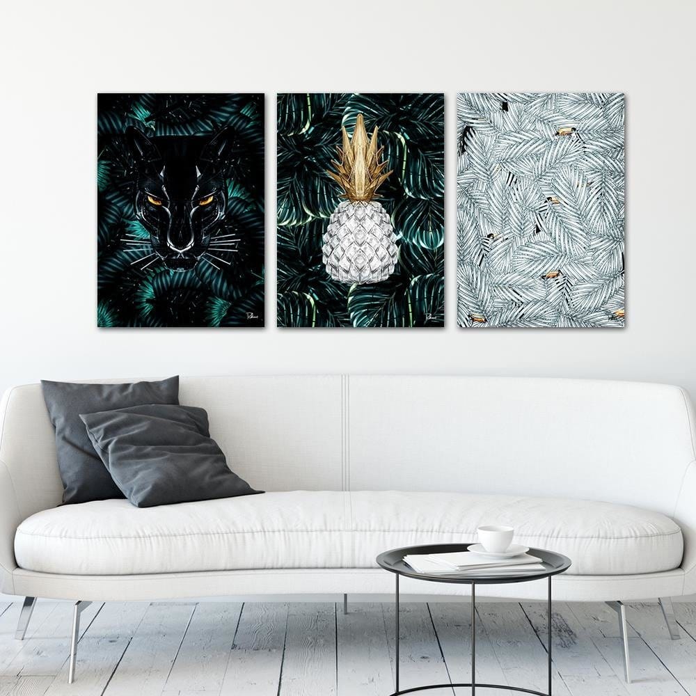 Posteris (plakāts) - Panther Modern Black Home Trends DECO