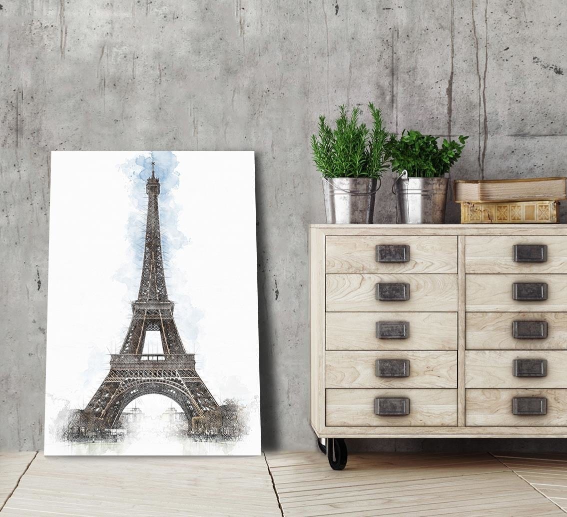 Posteris (plakāts) - Paris Artwork Brown  Home Trends DECO