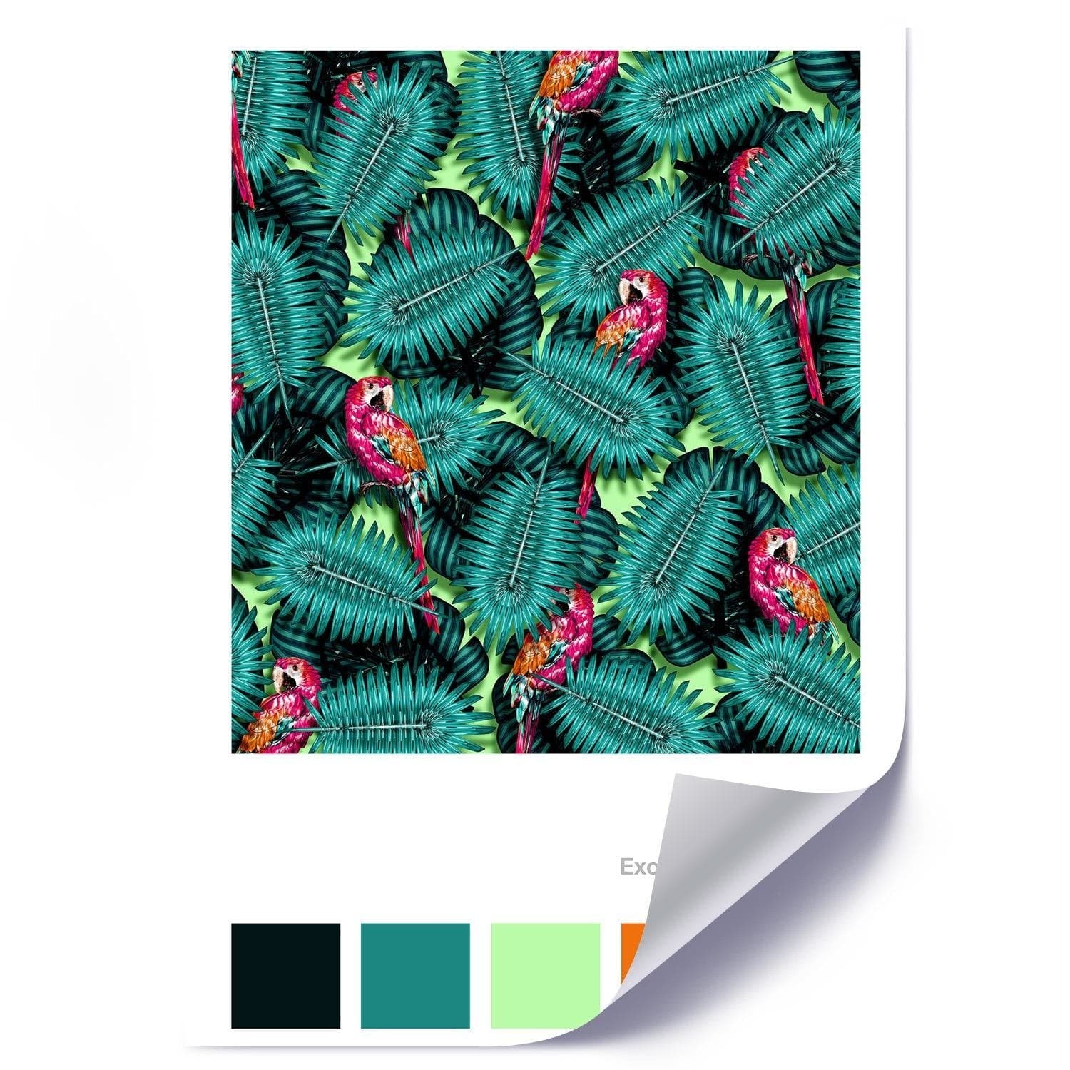 Posteris (plakāts) - Parrots Green 28x39 Cm Home Trends DECO