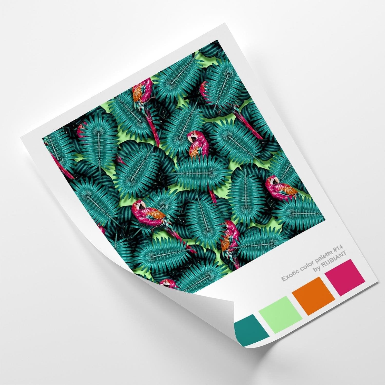 Posteris (plakāts) - Parrots Green 28x39 Cm Home Trends DECO
