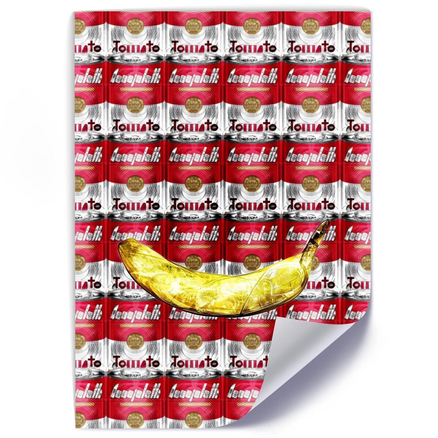 Posteris (plakāts) - Pop Art Soup Cans Red Home Trends DECO