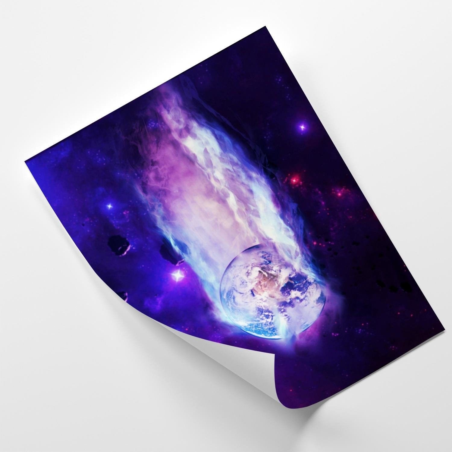 Posteris (plakāts) - Space Wall Art Purple Home Trends DECO