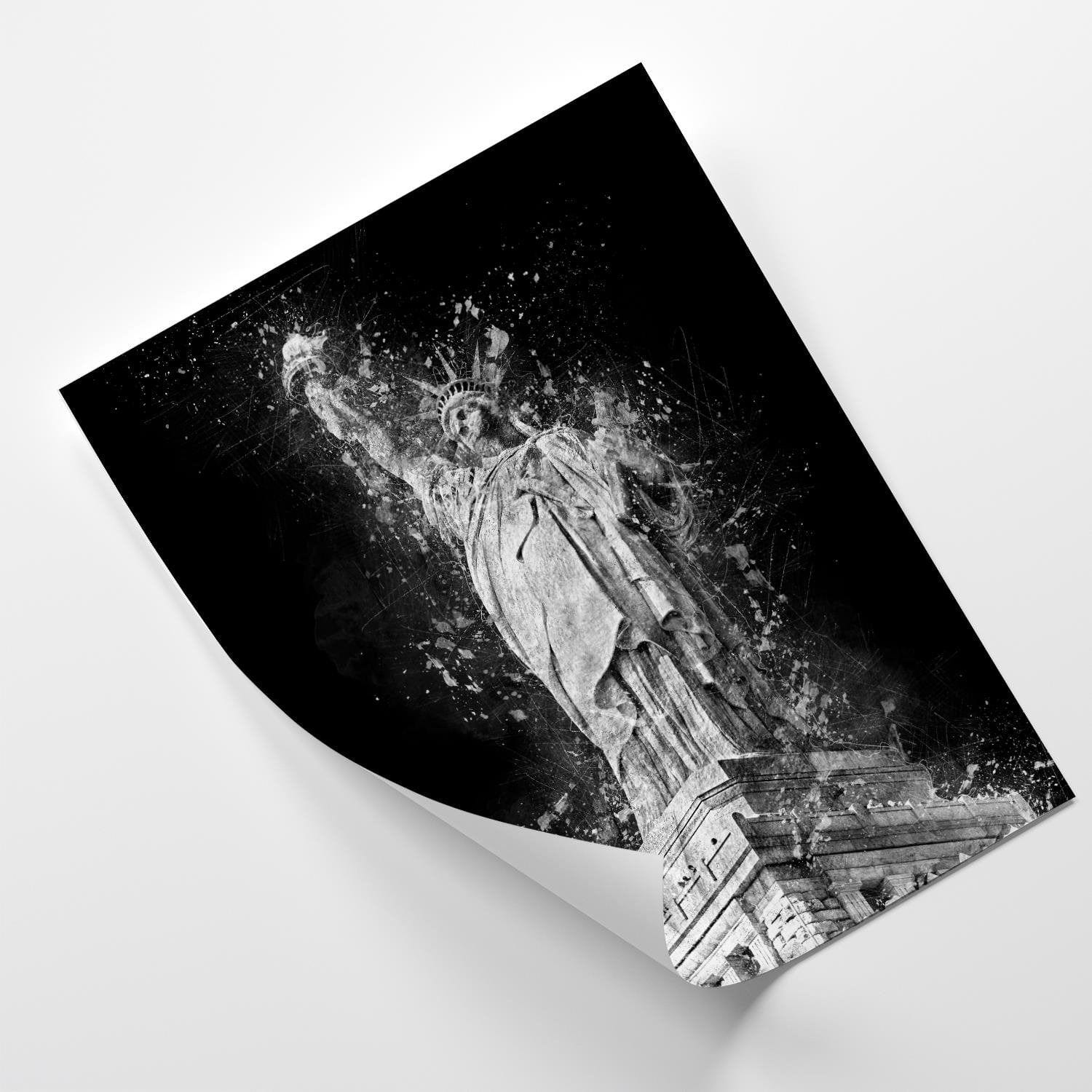 Posteris (plakāts) - Statue Of Liberty At Night Home Trends DECO