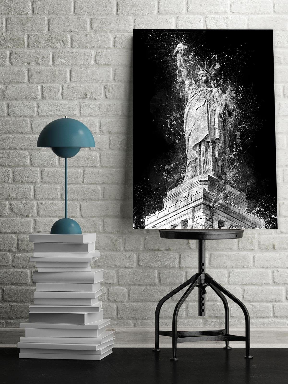 Posteris (plakāts) - Statue Of Liberty At Night Home Trends DECO