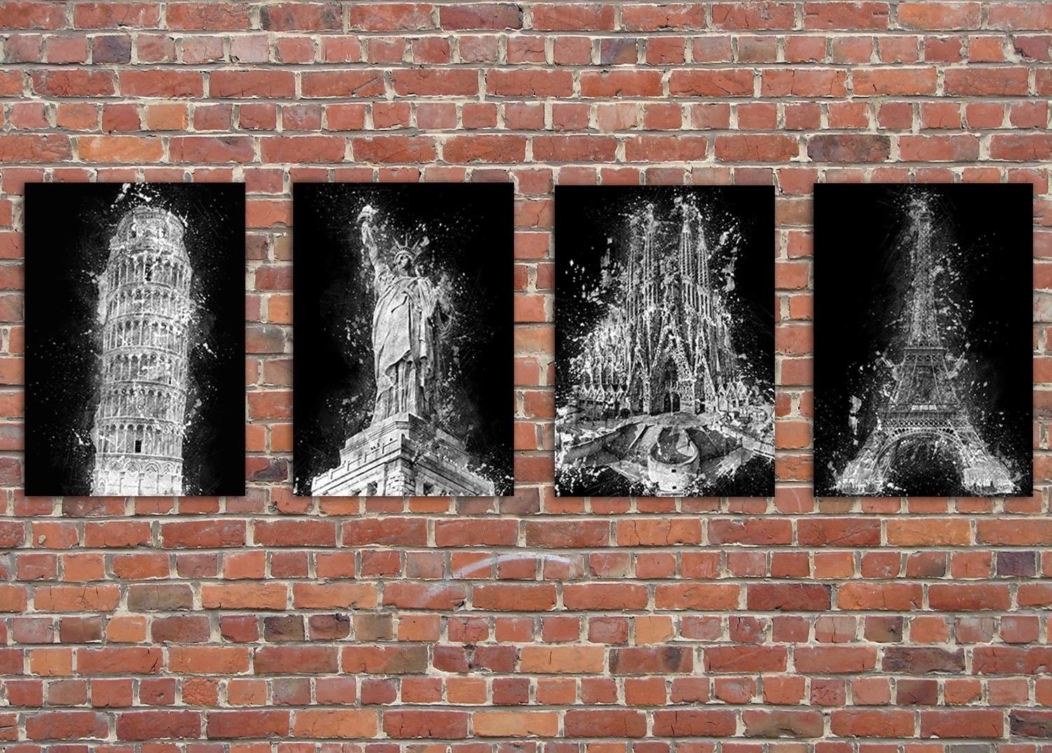 Posteris (plakāts) - Statue Of Liberty At Night Home Trends DECO