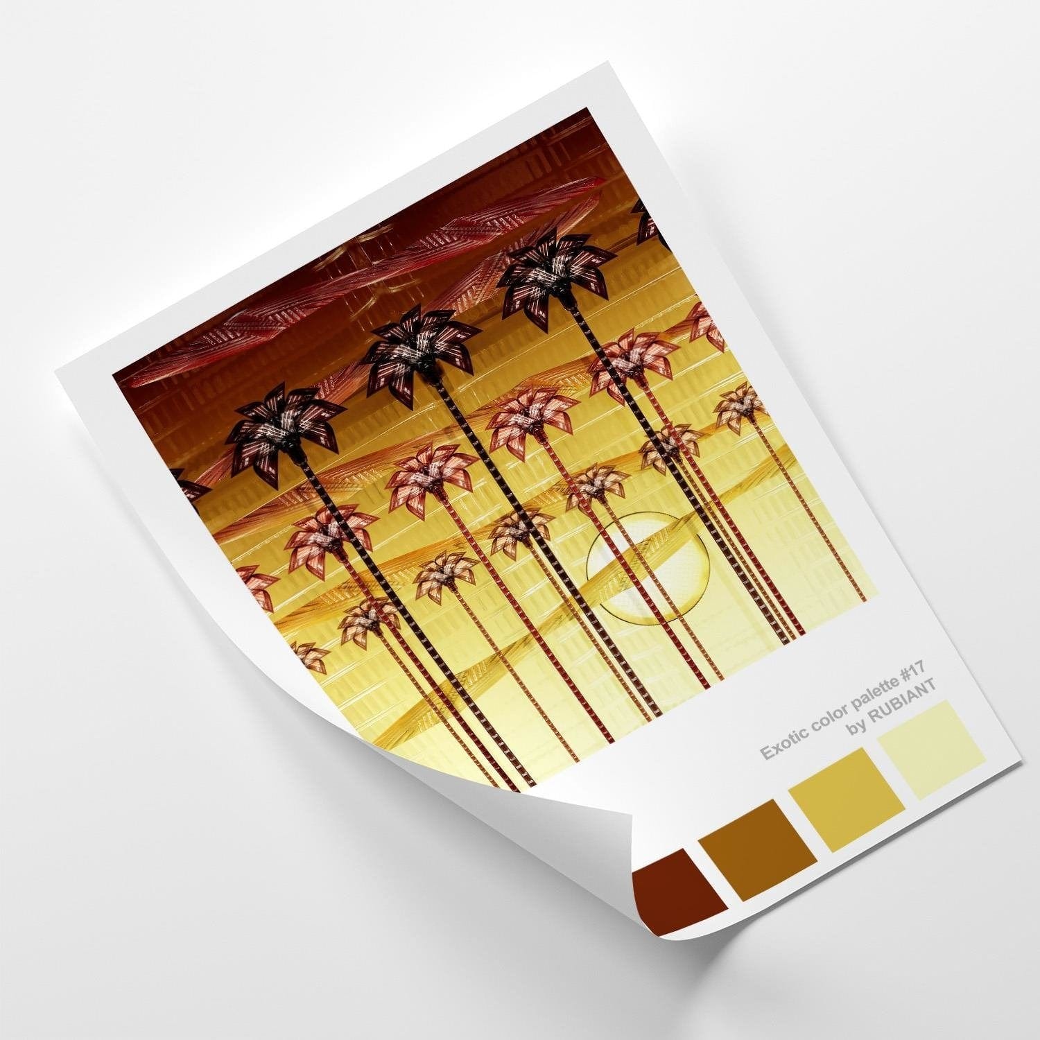 Posteris (plakāts) - Sunset Orange Home Trends DECO