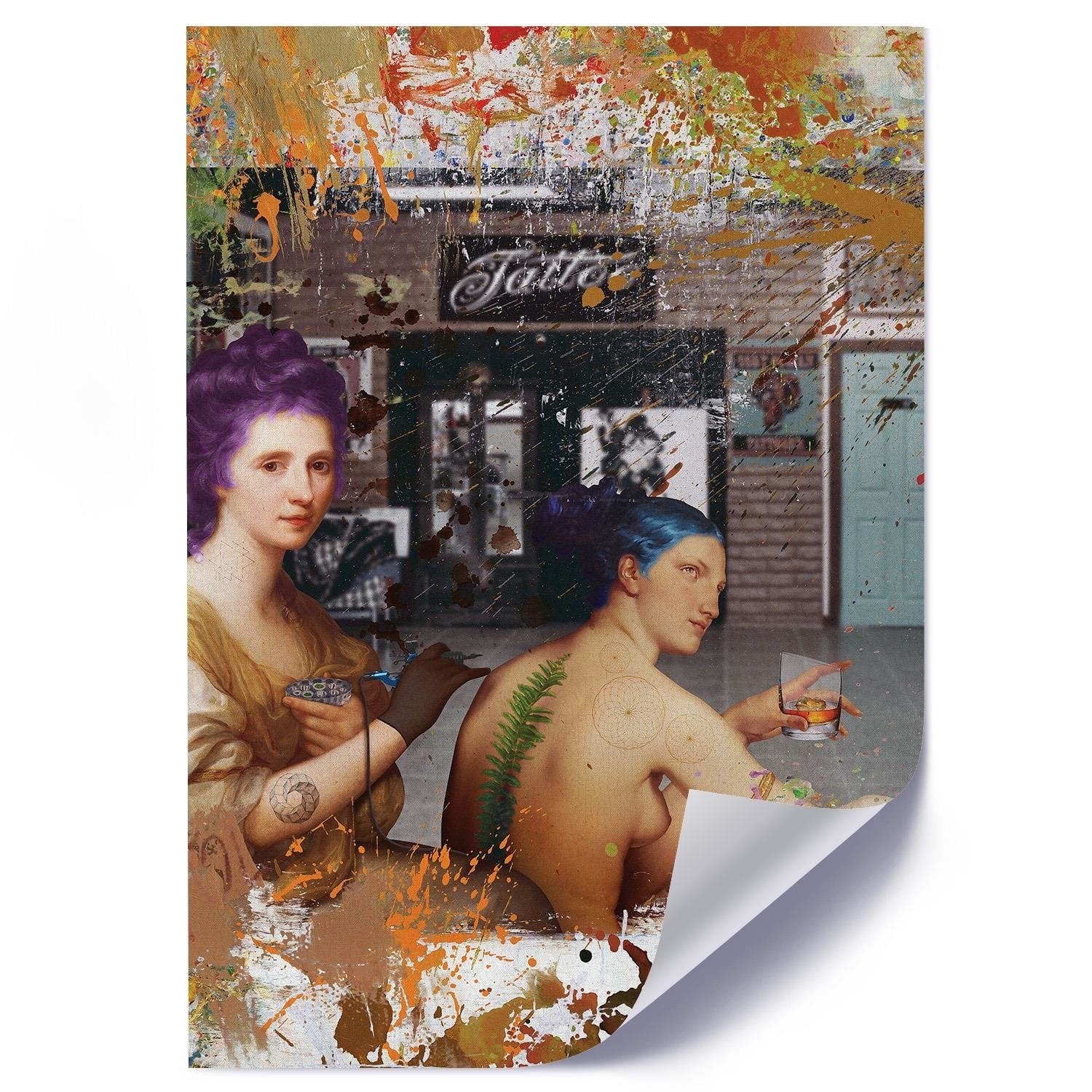 Posteris (plakāts) - Tattoo Women Home Trends DECO