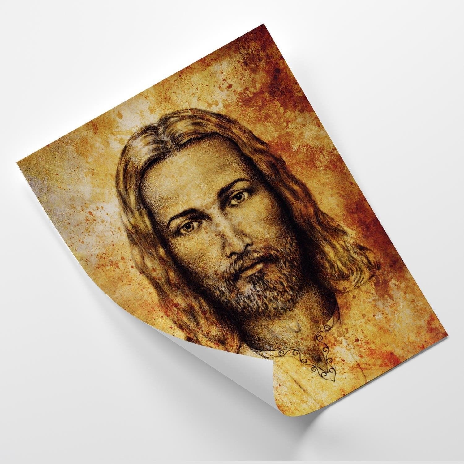 Posteris (plakāts) - The Shroud Of Turin Face Of Jesus Christ Home Trends DECO