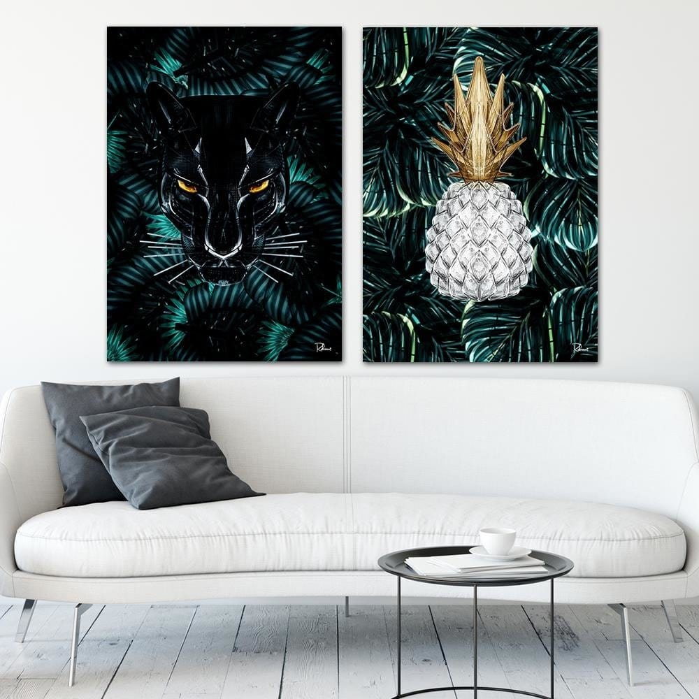 Posteris (plakāts) - Toucan Image Animal Print Grey Home Trends DECO