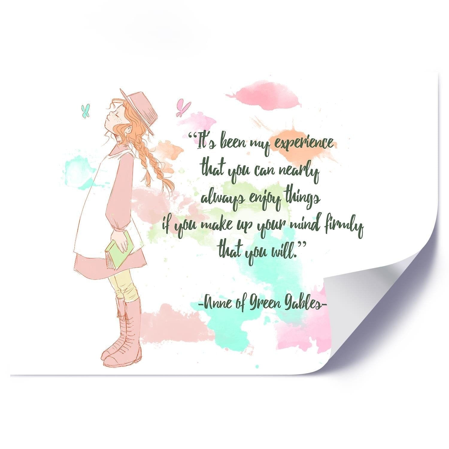 Posteris - Quote Anne Of Green Gables E-interjers.lv