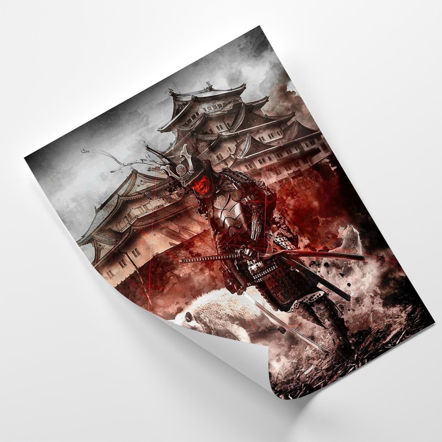 Posteris - Samurai And White Wolf E-interjers.lv