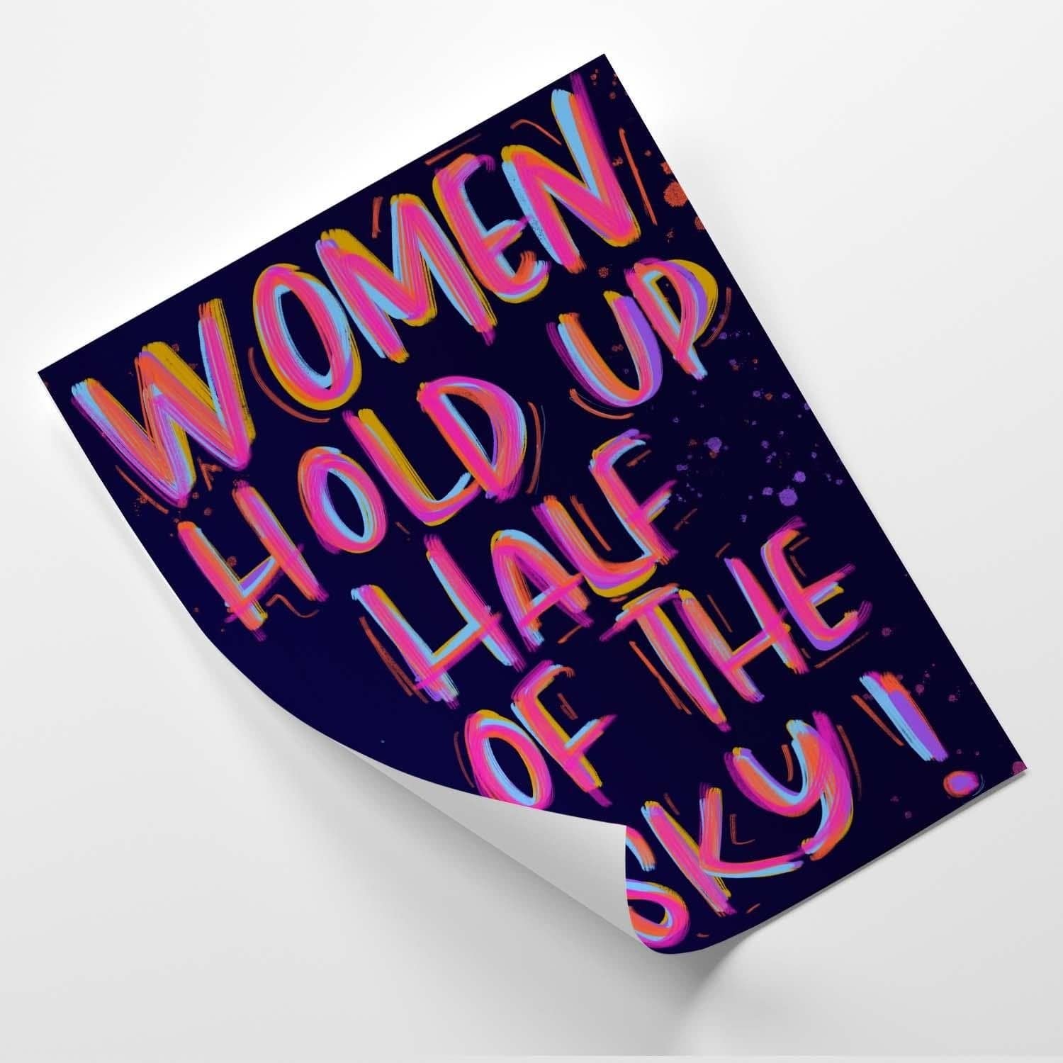 Posteris - Slogan About Women E-interjers.lv