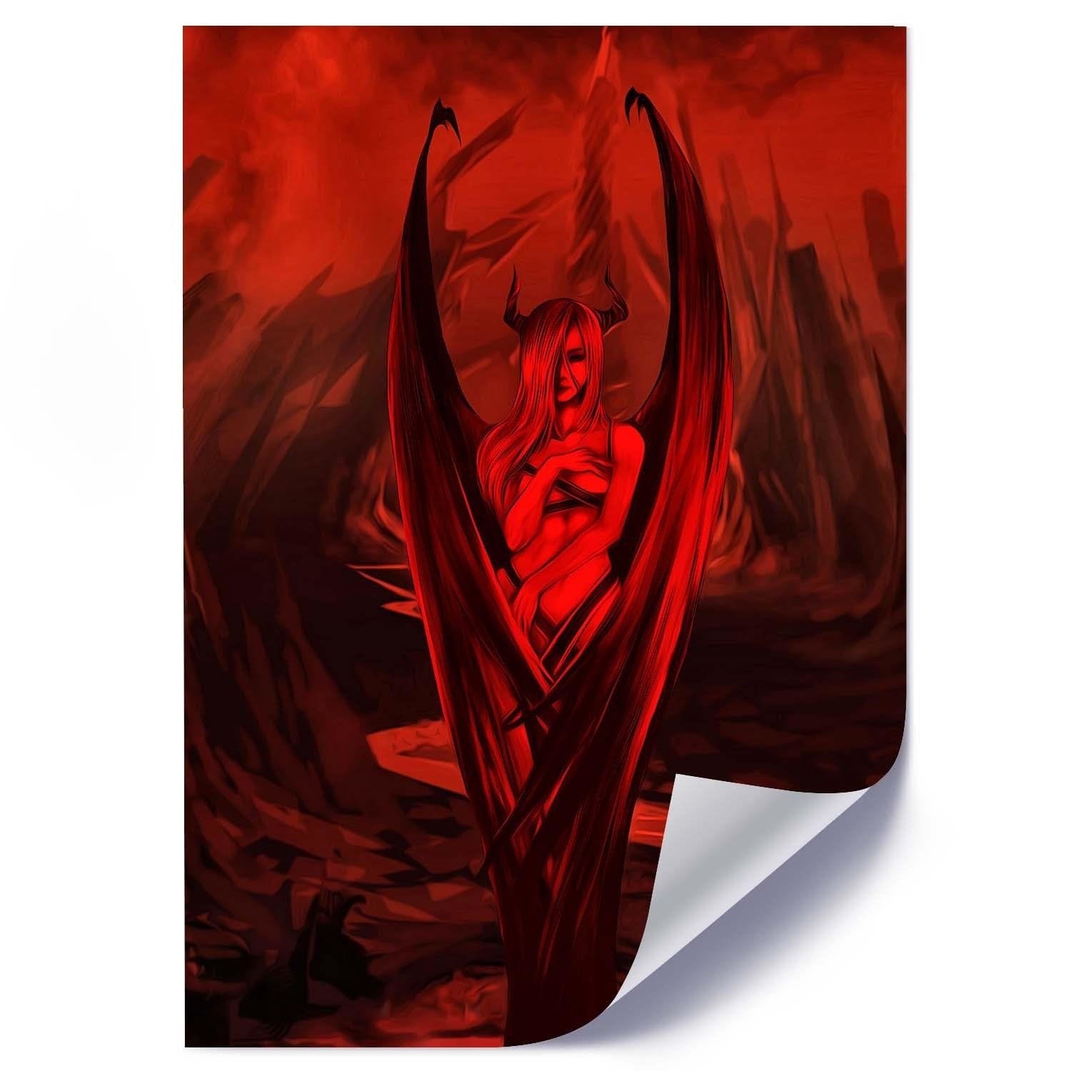 Posteris - Woman Bat E-interjers.lv