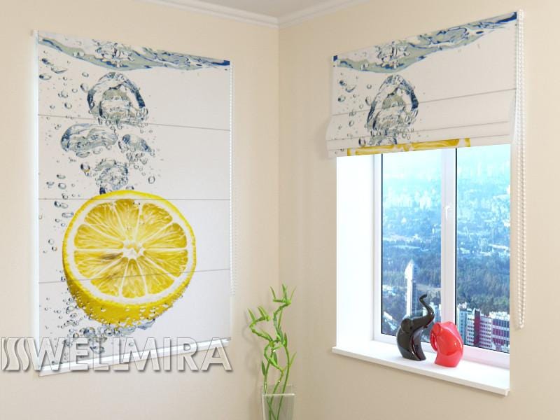 Romiešu žalūzijas Fresh Lemon BLACKOUT / 40 / 50 E-interjers.lv