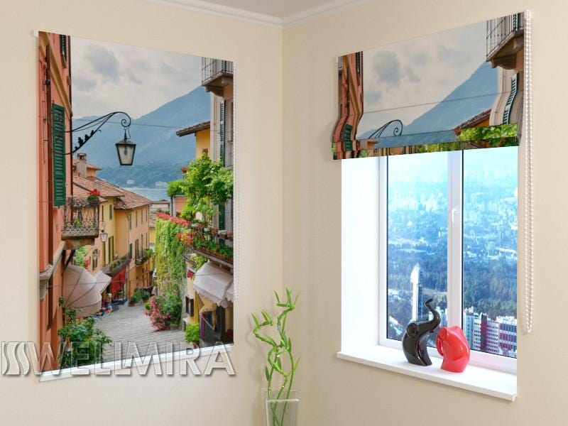 Romiešu žalūzijas Picturesque Italian Town E-interjers.lv