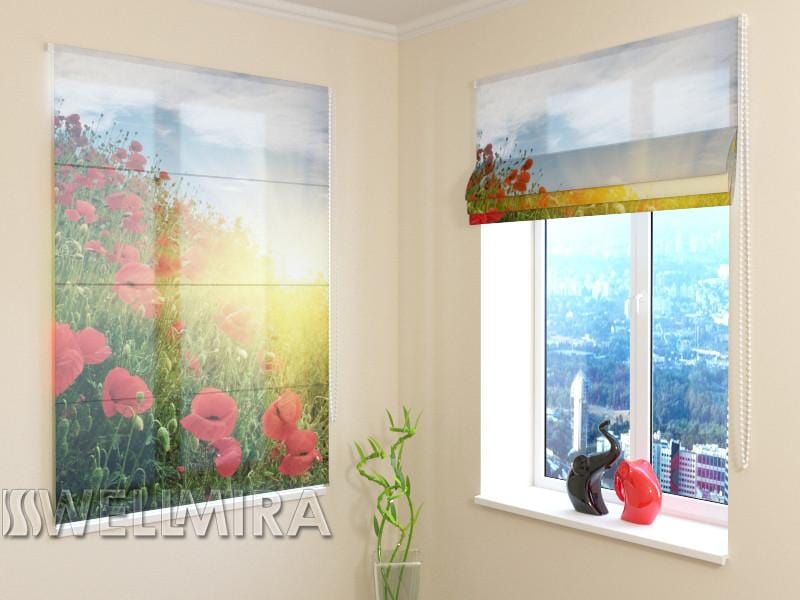 Romiešu žalūzijas Poppies Hill SCREEN / 40 / 50 E-interjers.lv