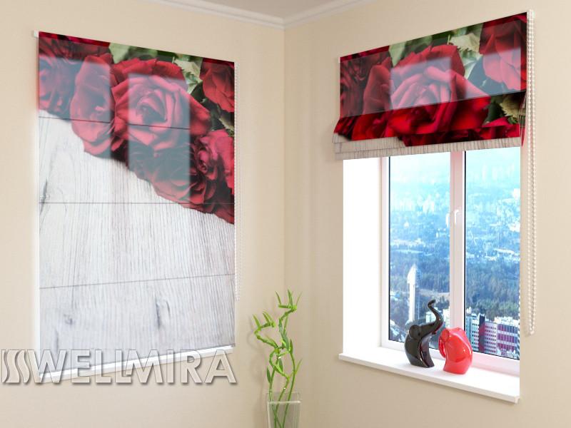 Romiešu žalūzijas Red bouquet SCREEN / 40 / 50 E-interjers.lv