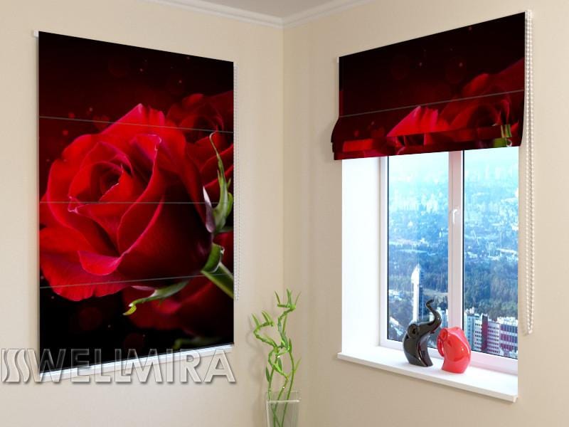 Romiešu žalūzijas Red Heart BLACKOUT / 40 / 50 E-interjers.lv