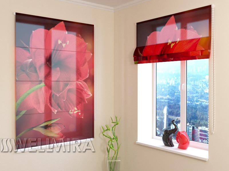 Romiešu žalūzijas Red Hibiscus SCREEN / 40 / 50 E-interjers.lv