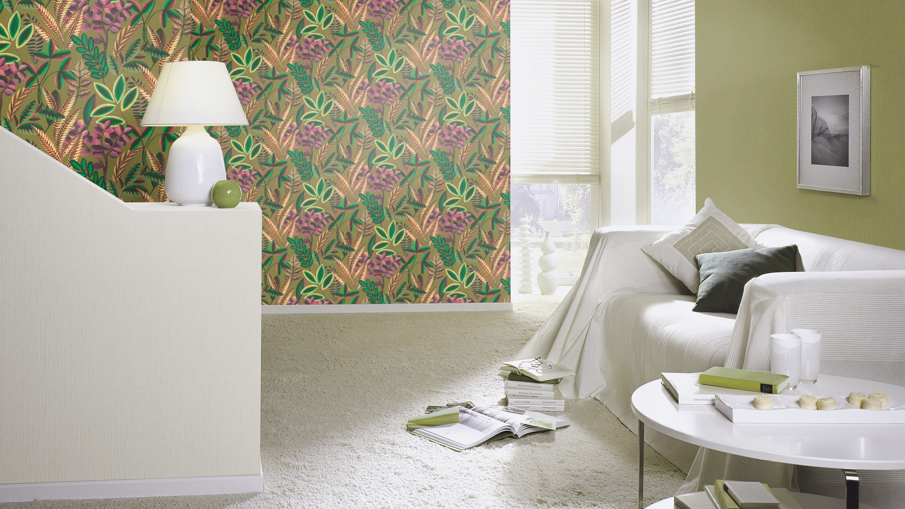 Tapetes ar audumam līdzīgu tekstūru tumši zaļā krāsā, 1662623 RASCH