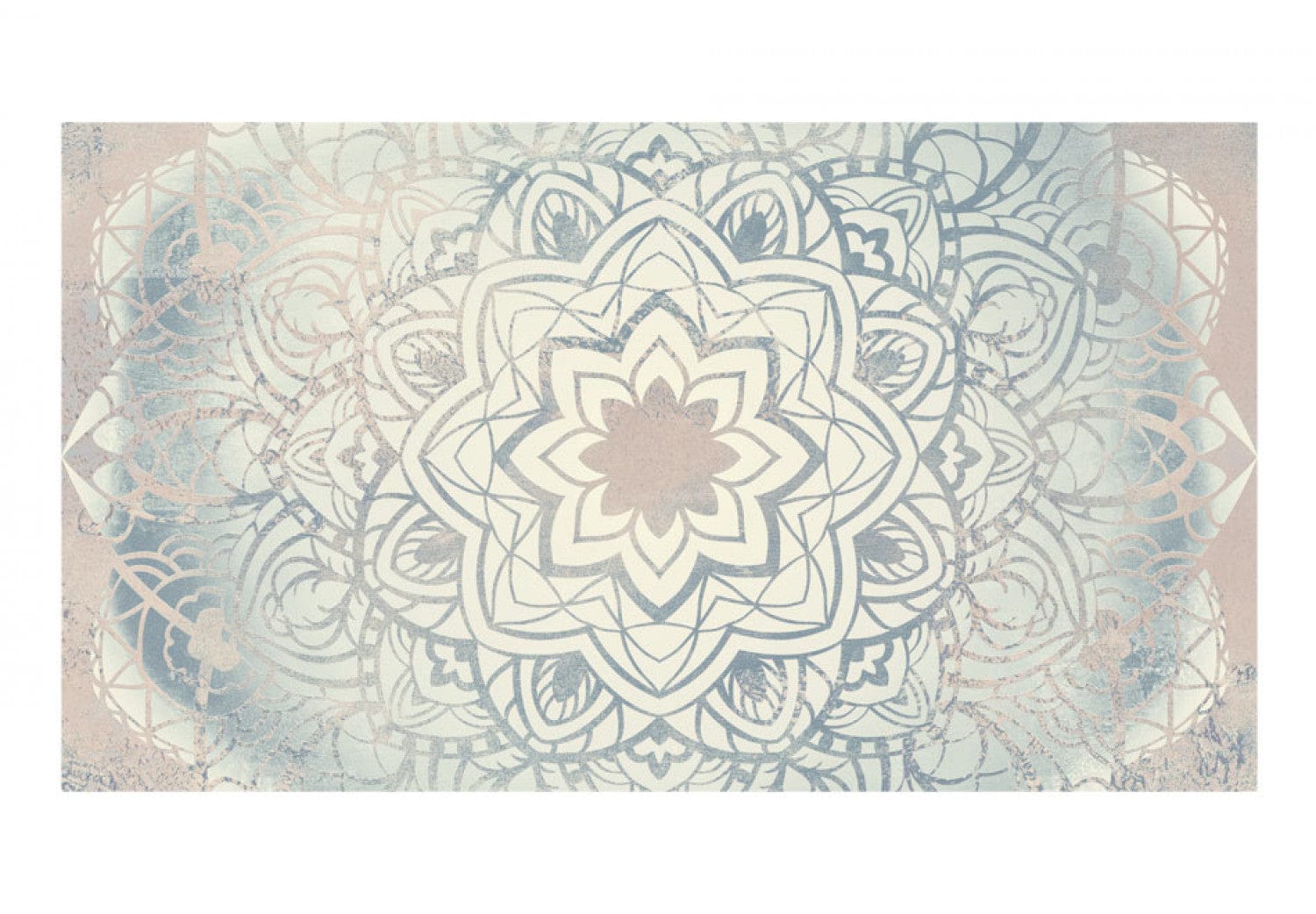 XXL Fototapetes ar ziediem - Ziemas mandala, 500x280 cm 500x280 E-interjers.lv