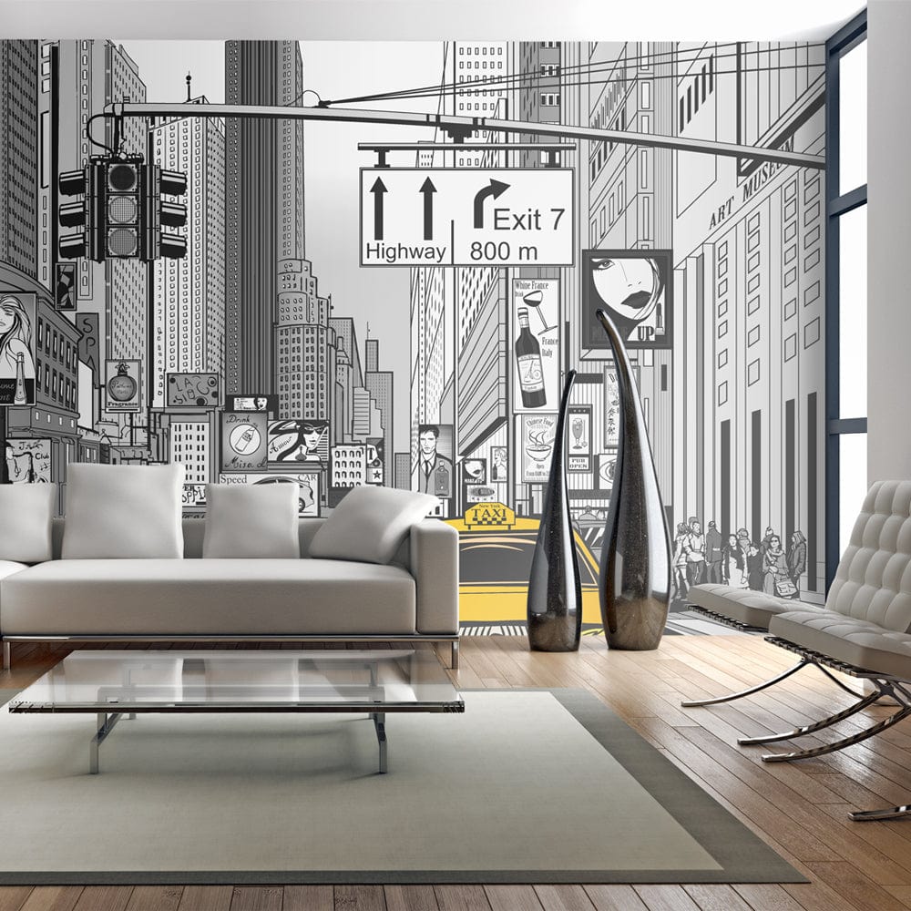 XXL Fototapetes - Dzeltenie taksometri Ņujorkā, 550x270 cm 550x270 E-interjers.lv