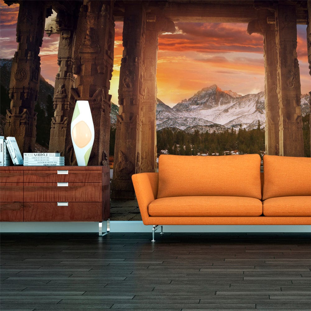XXL Fototapetes - klinšu tempļu taka, 550x270 cm 550x270 E-interjers.lv