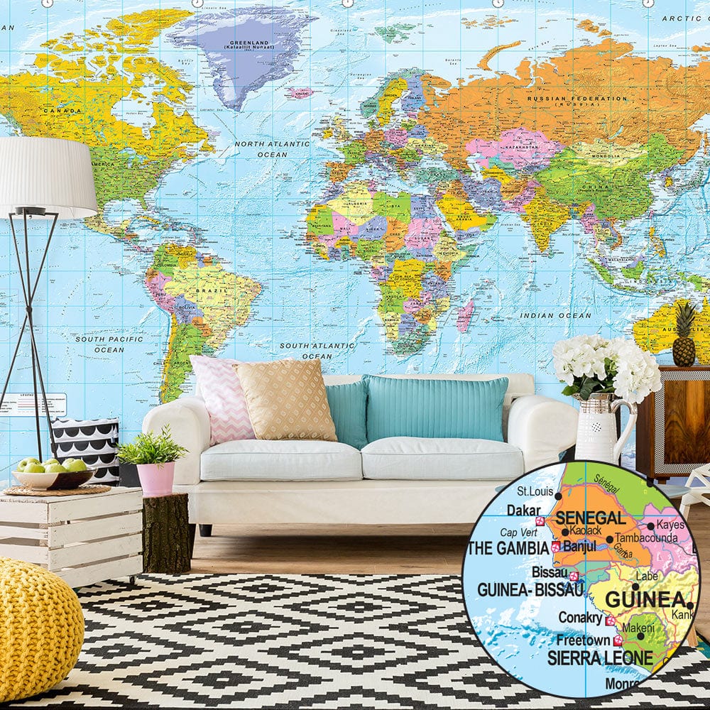 XXL Fototapetes - Orbis Terrarum II 500x280 E-interjers.lv