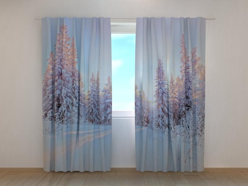 Ziemassvētku aizkari - Ziemas pasaka 180 x 140 cm (2X 90x140 cm) / SCREEN E-interjers.lv
