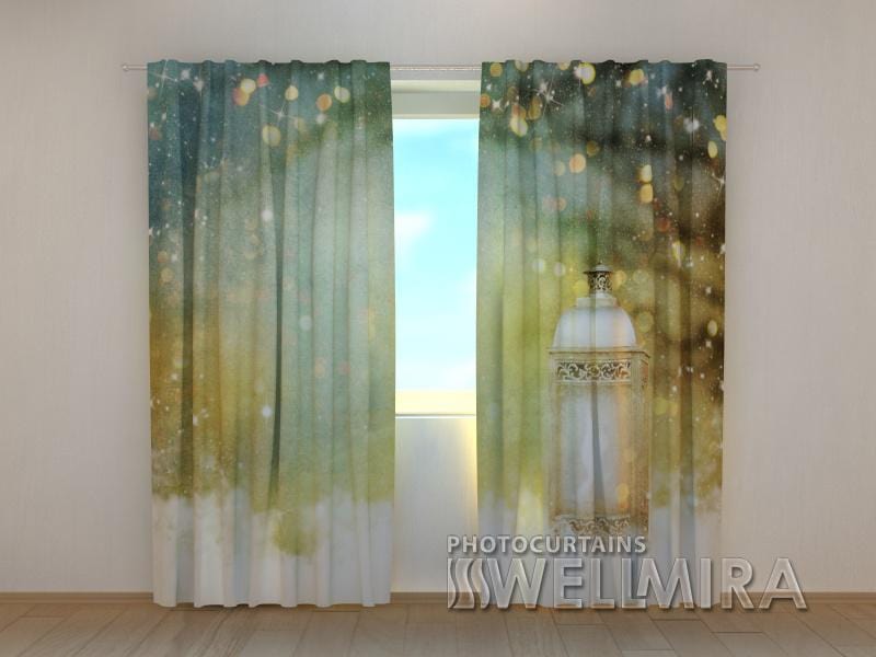 Ziemassvētku aizkari - Ziemassvētku laterna 180 x 140 cm (2X 90x140 cm) / SCREEN E-interjers.lv