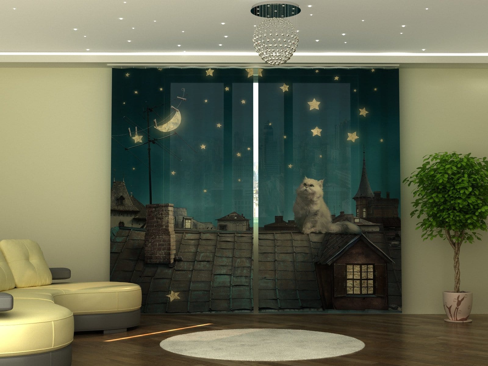 Aizkari Cat P290xA245 cm E-interjers.lv